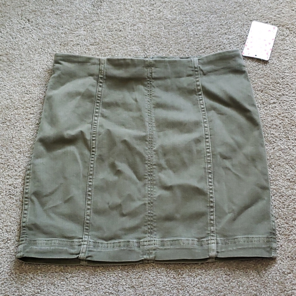 Free People Modern Femme Denim Mini Skirt